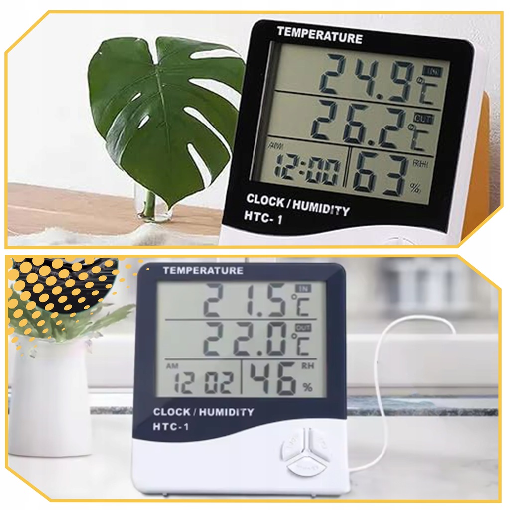 STACJA POGODOWA POGODY TERMOMETR HIGROMETR CZUJNIK SONDA ZEGAR BUDZIK METEO Kod producenta BEZPRZEWODOWA STACJA DO POMIARU TEMPERATURY
